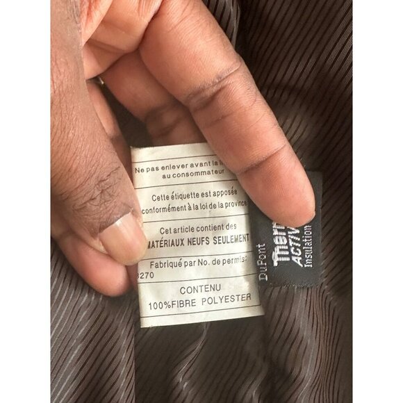 Danier Canada Thinsulate Leather Jacket With Removable Vest Warm Stylish Sz 6-8 - Picture 6 of 14